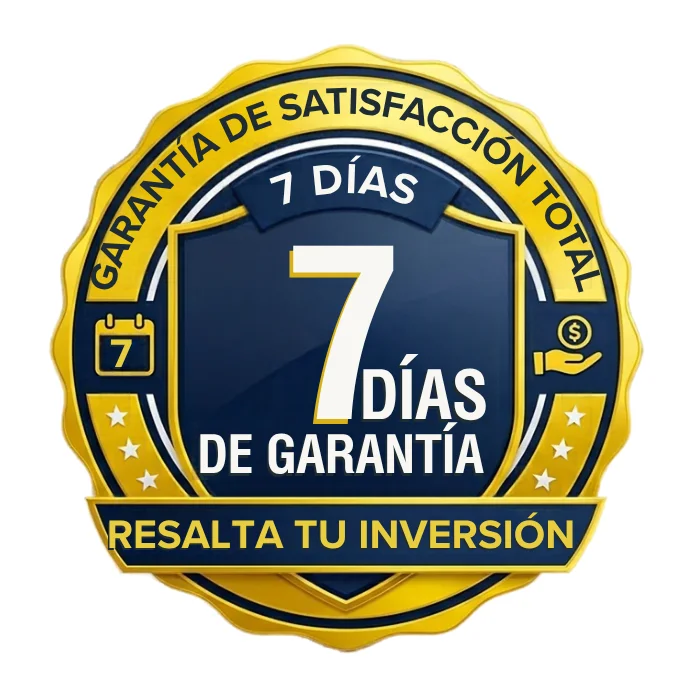 Sello de garantía de satisfacción de 7 días